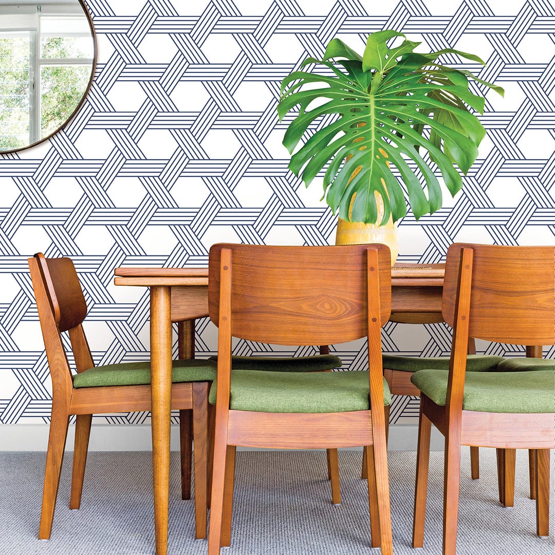 INDIGO ILLUSION Self-Adhesive Wallpaper