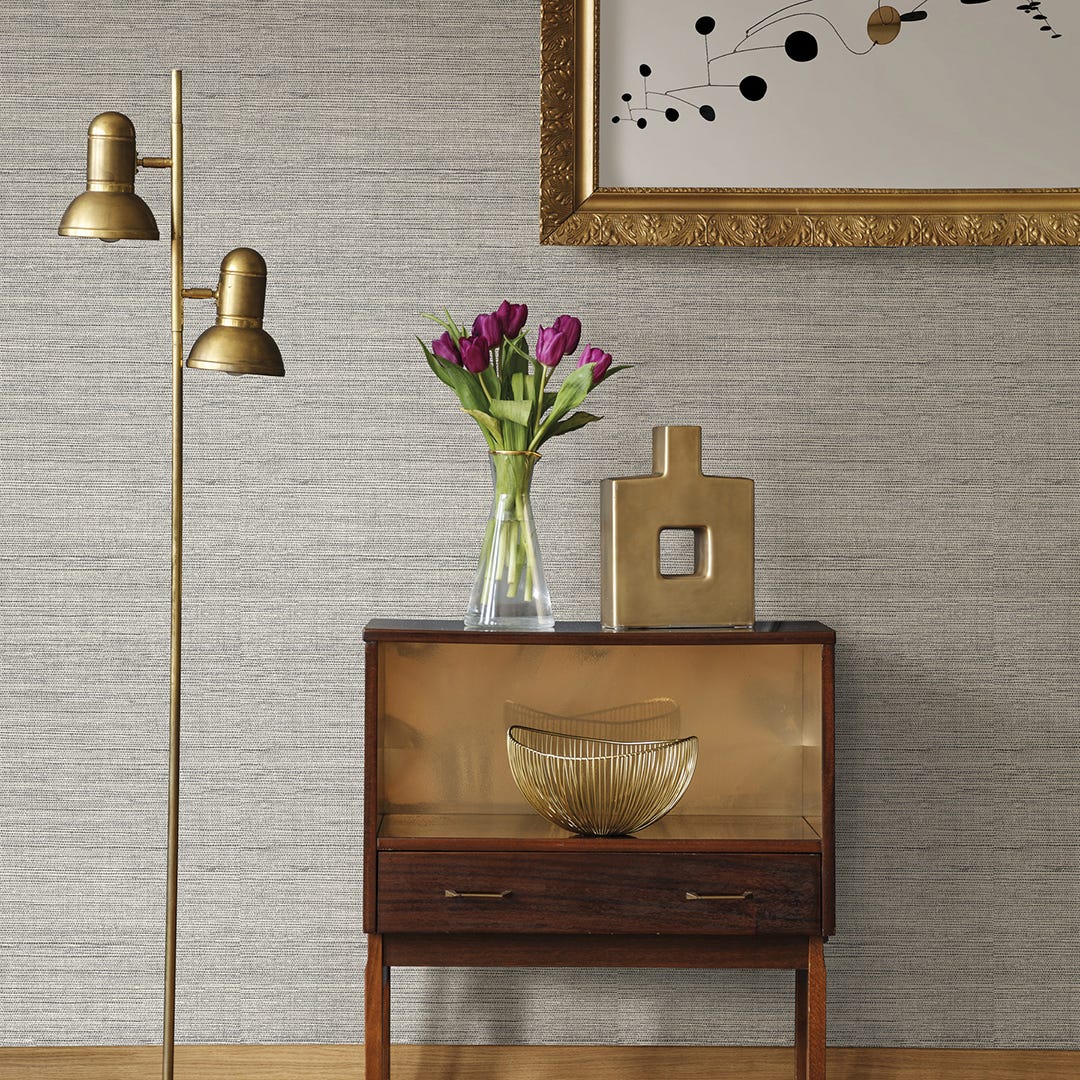 ARTISAN WEAVE GRAPHITE Self-Adhesive Wallpaper