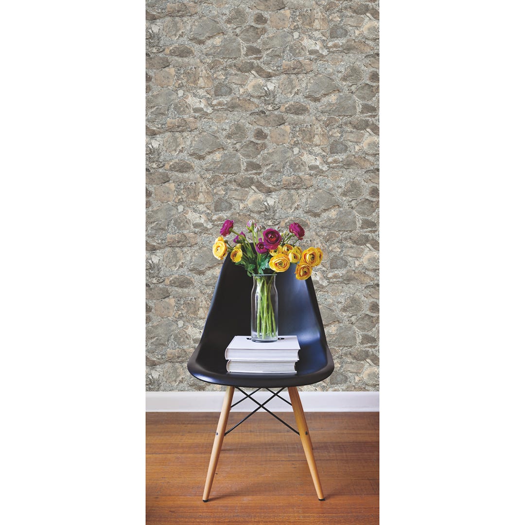 Weathered Stone Peel & Stick Wallpaper