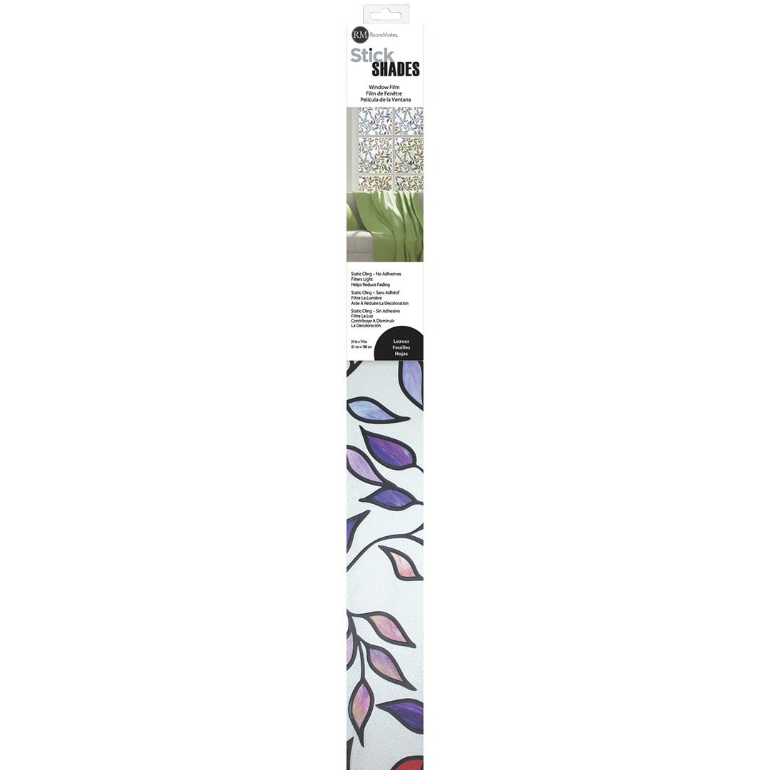 Stained Glass Leaves Window Film