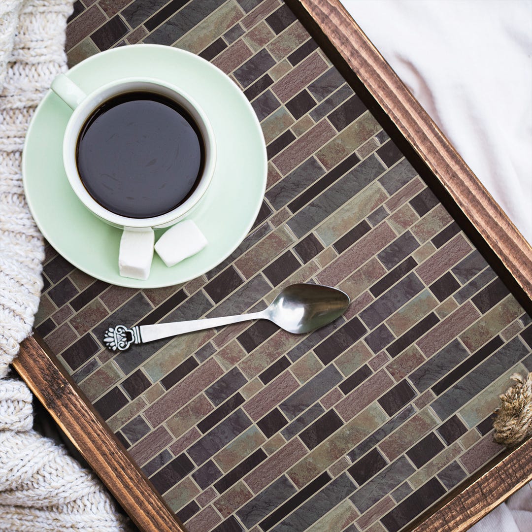 Modern Long Stone Tile Peel And Stick Backsplash