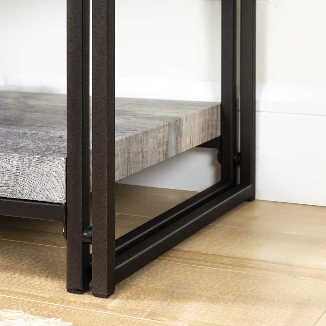 GIMETRI TV Stand, 59 in. x 15.75 in. x 17.75 in., Grey