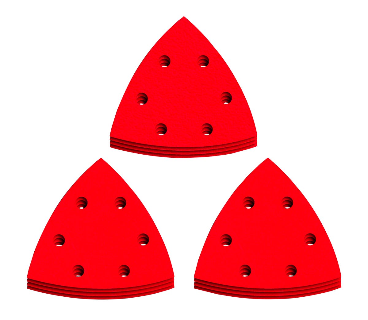 Oscillating Detail Triangle Sanding Sheet, 3-3/4 in., Assorted Grits, 12/Pack