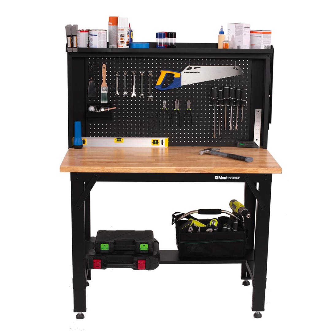 MONTEZUMA Adjustable Height Steel Workbench