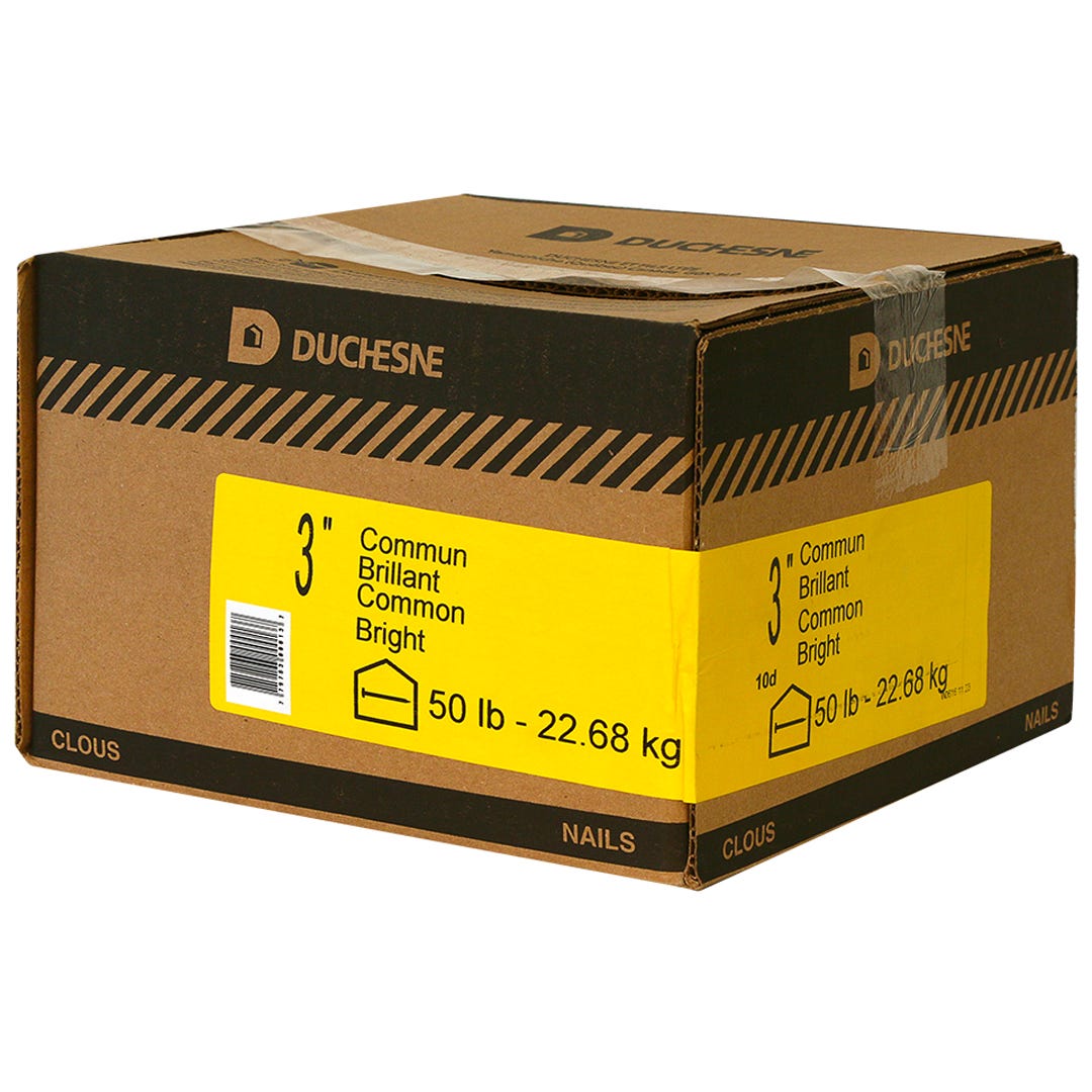 Bright Common Nails, 3 in., 50 Lbs/Box