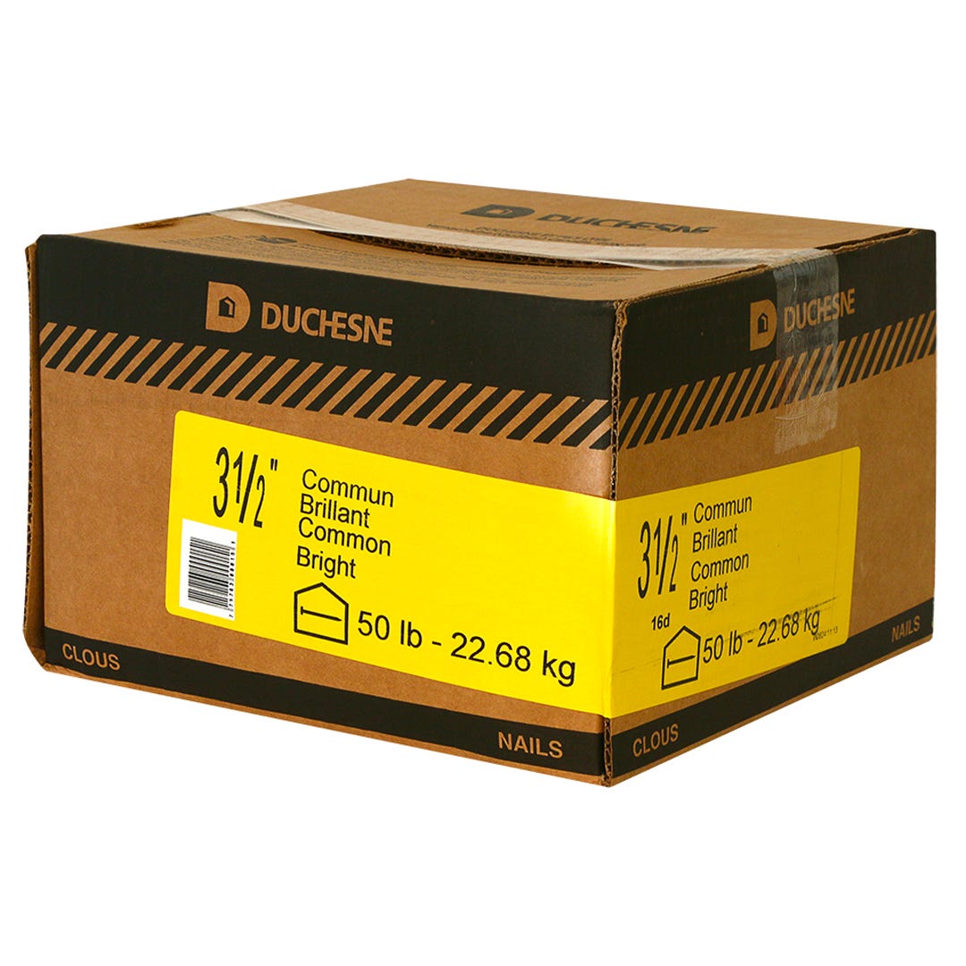 Bright Common Nails, 3-1/2 in., 50 Lbs/Box