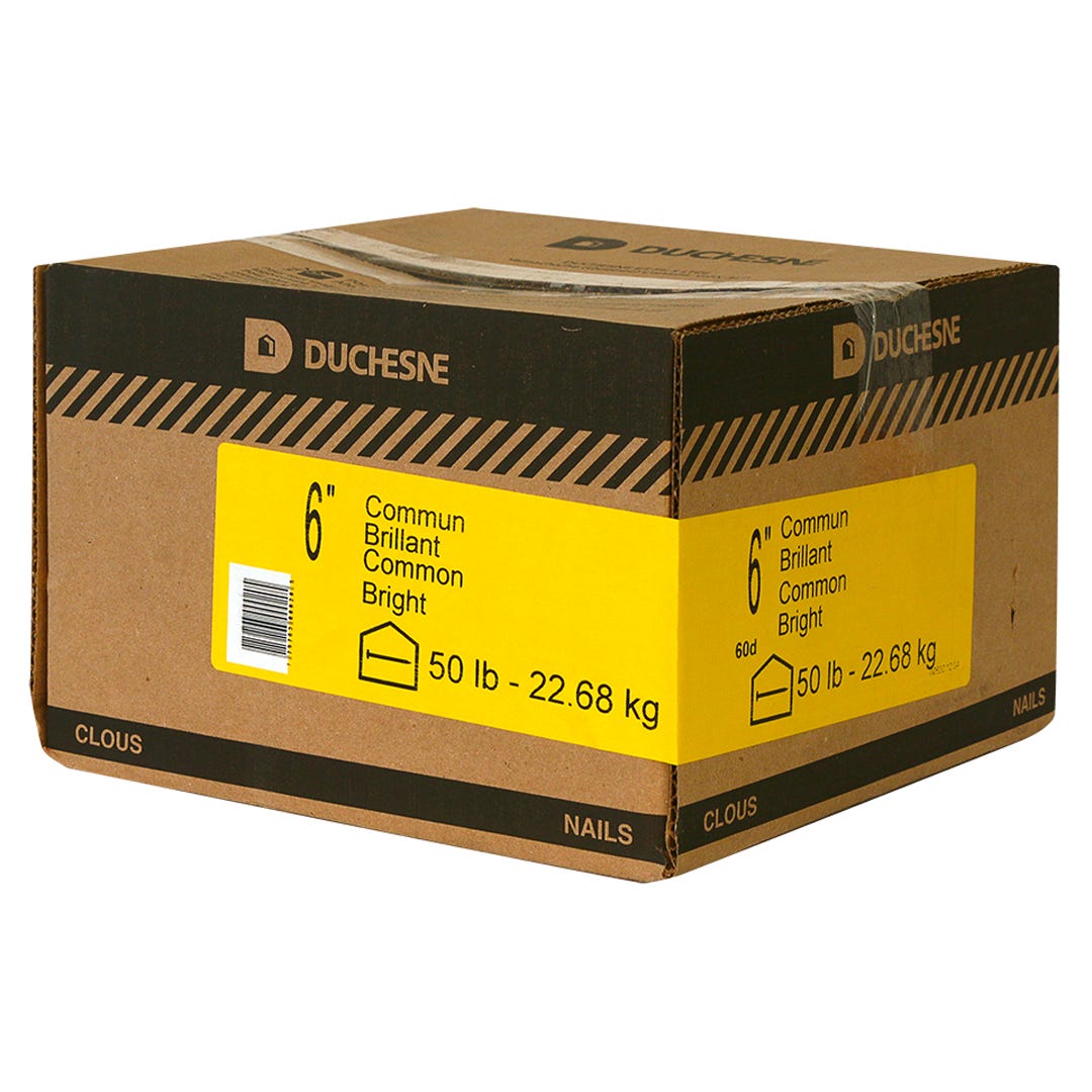 Bright Common Nails, 6 in., 50 Lbs/Box