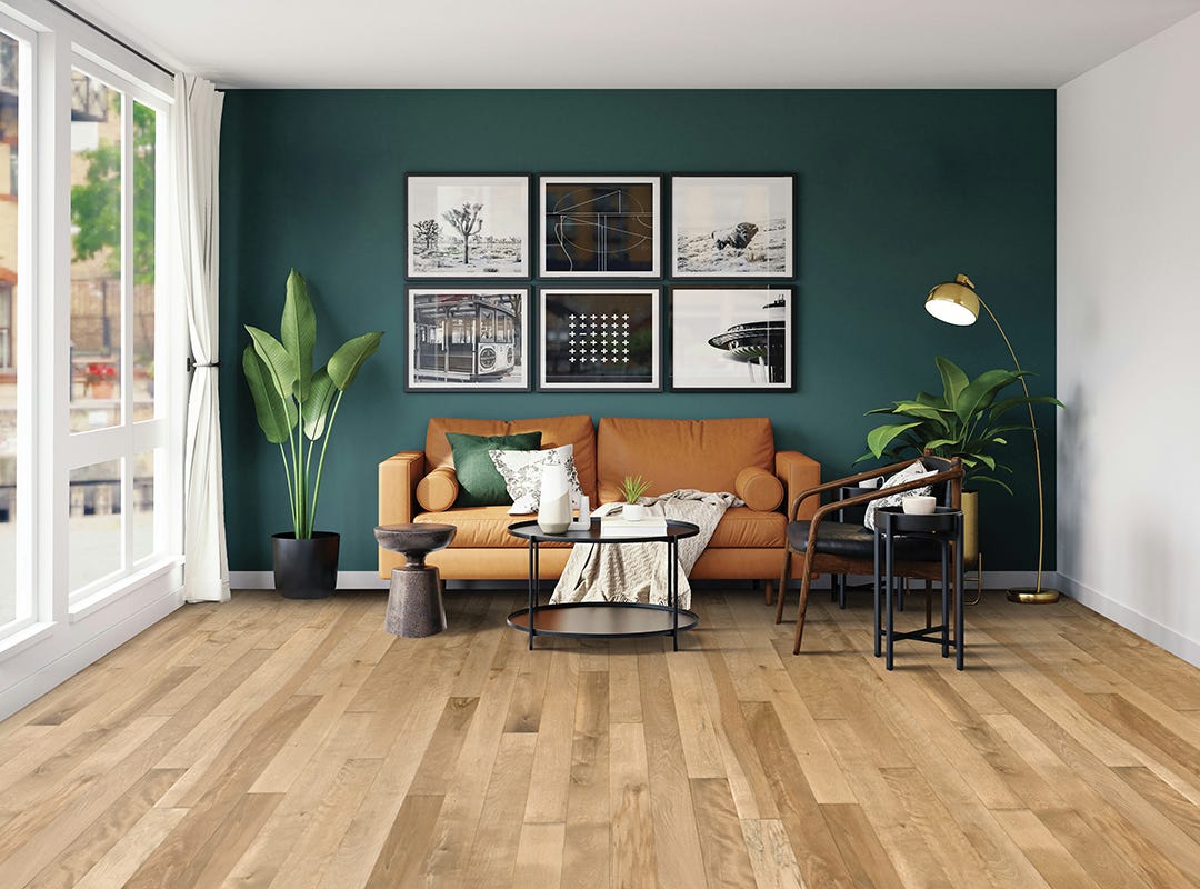 MYSTIQUE Hardwood Flooring, Birch, 3-1/4 in., Blond