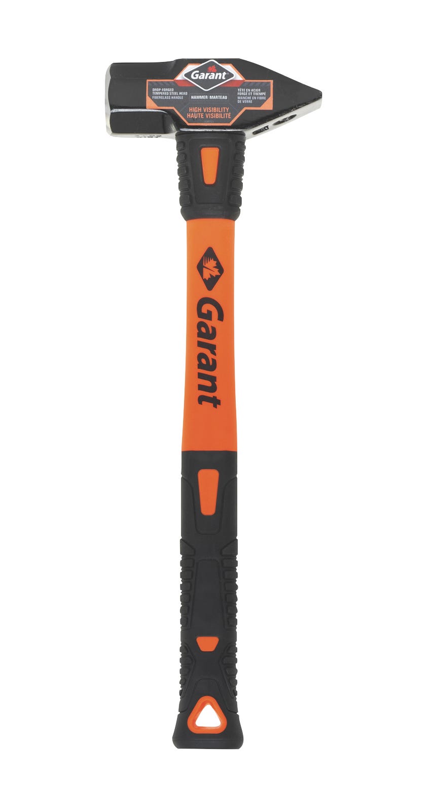 Double face sledge hammer with 16 '' fiberglass handle