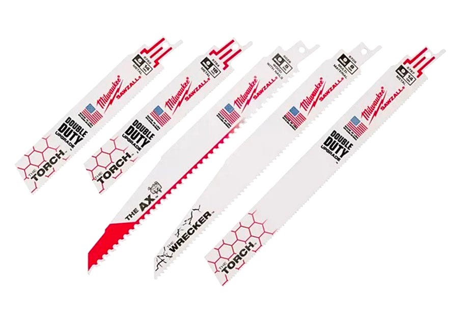 5-piece SAWZALL Demolition Blade Set