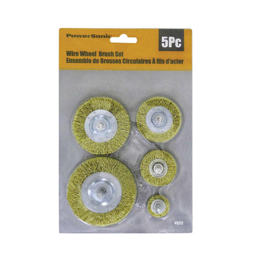 5-pc Wire Wheel Brush Set
