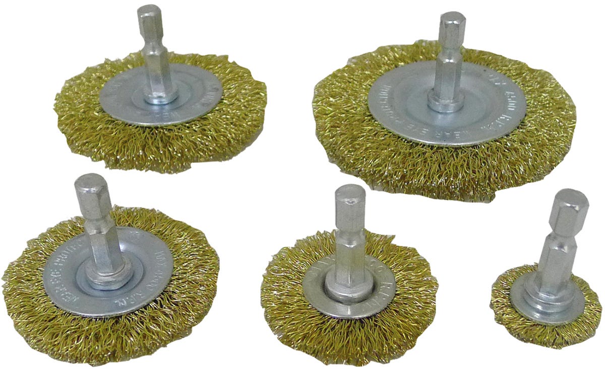 5-pc Wire Wheel Brush Set