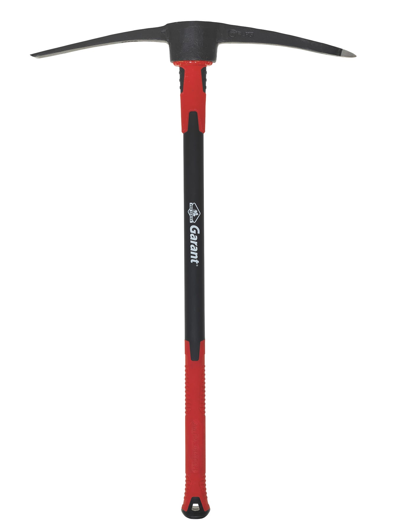 6 lb. Forged steel head clay pick with 35 in. fiberglass handle