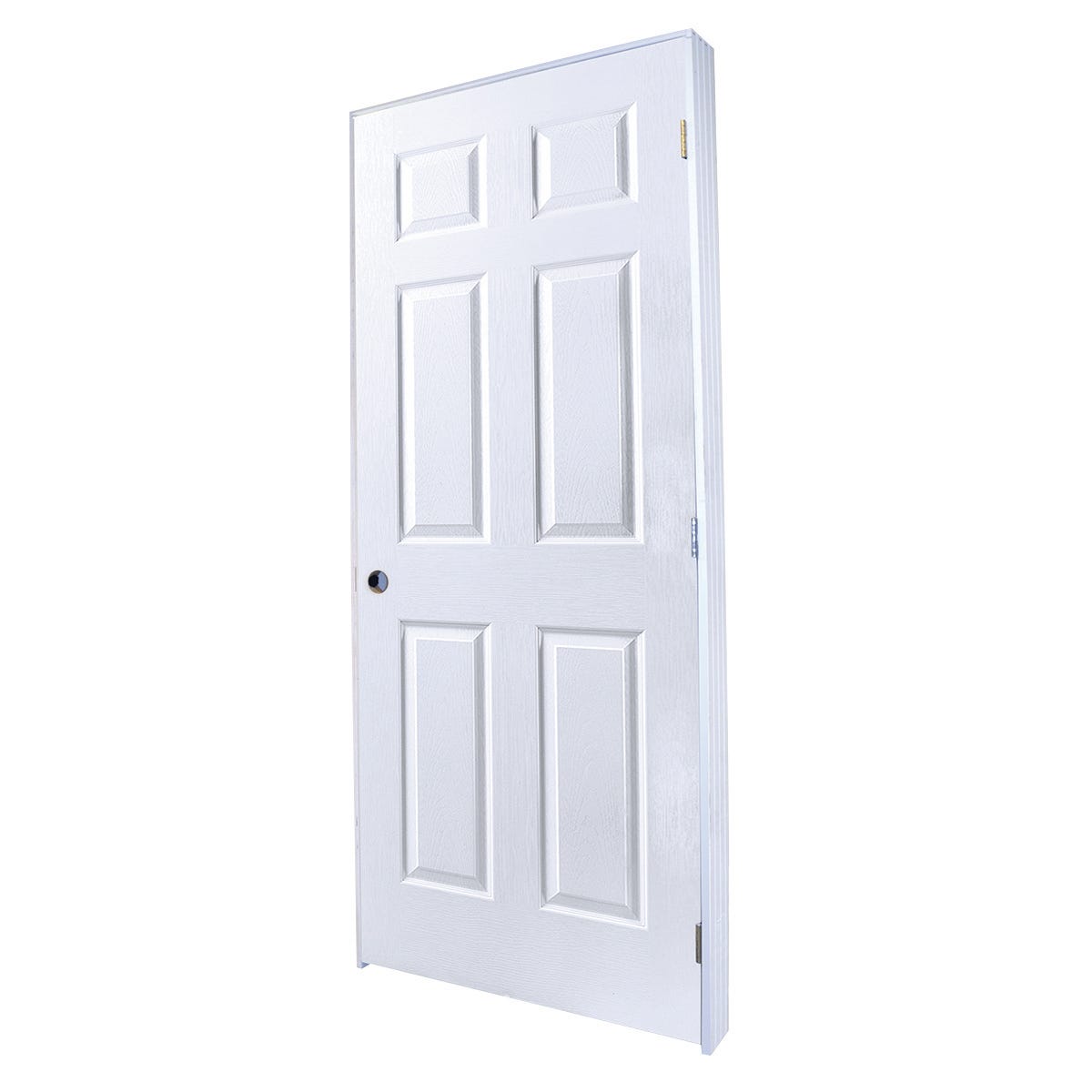 6 Panels Textured Pre-assembled Left Interior Door, 1-3/8-in. X 30-in. X 80-in.