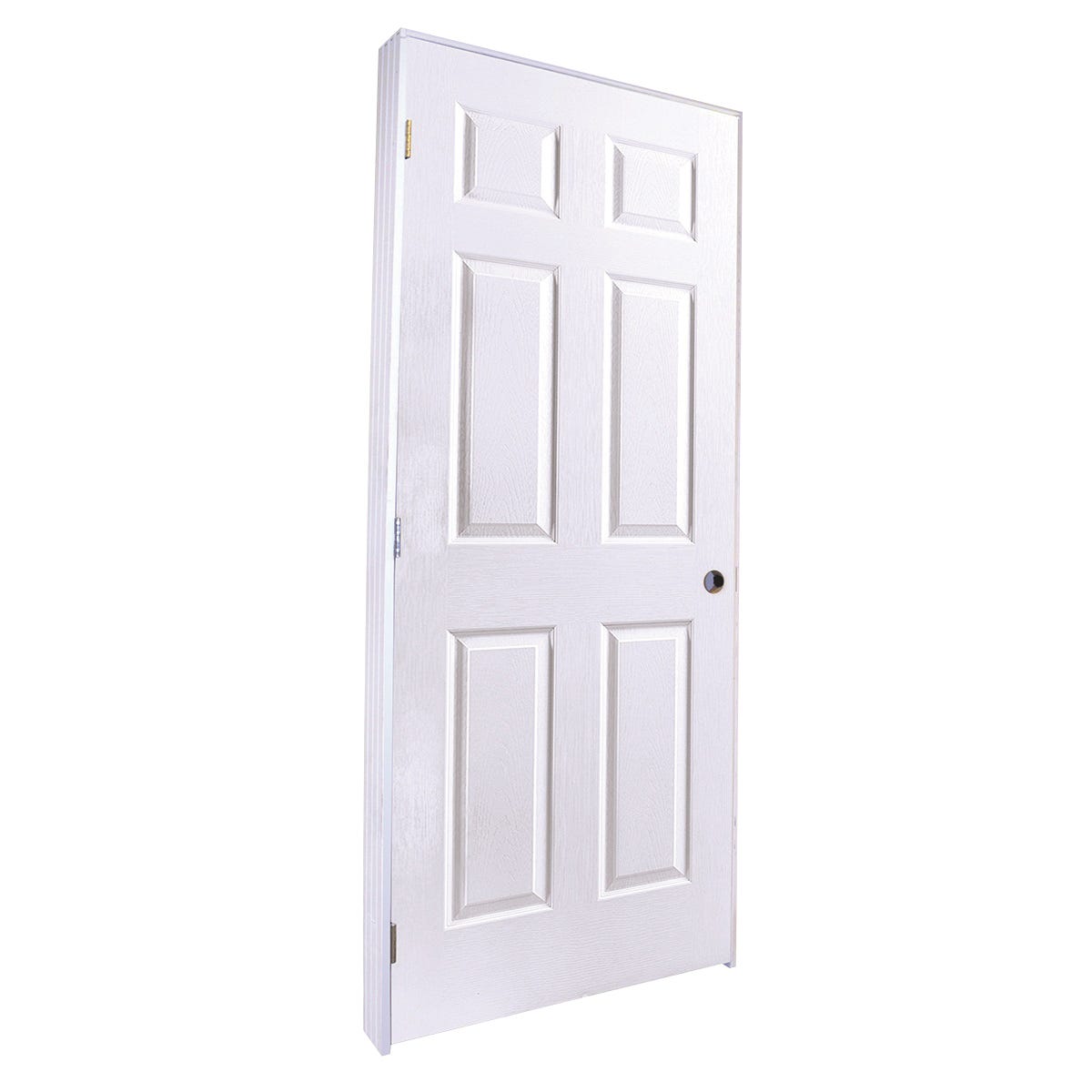 6 Panels Textured Pre-assembled Right Interior Door, 1-3/8-in. X 30-in. X 80-in.