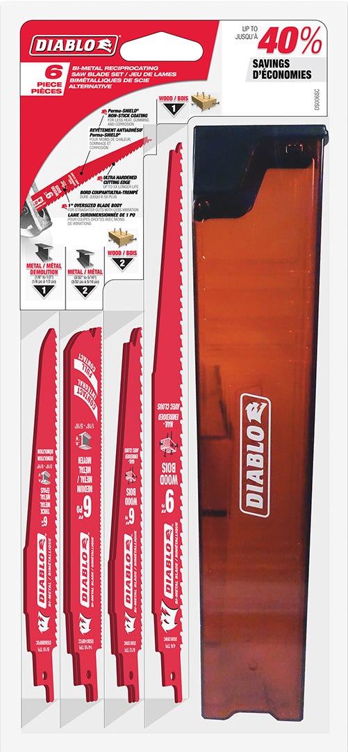 Diablo 6-Piece Reciprocating Saw Blade Set