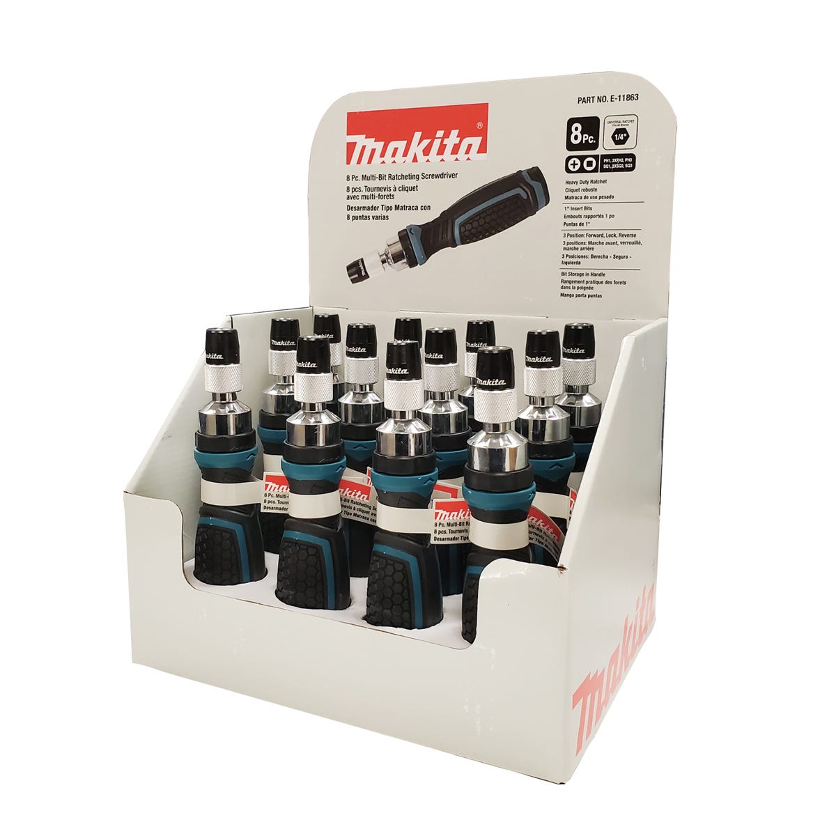 8 in 1 ratcheting screwdriver