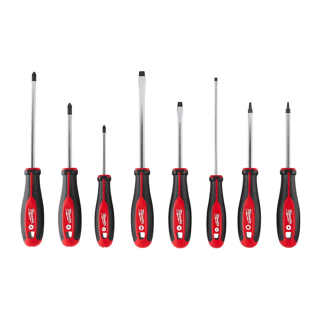 8-pc screwdriver set with square drive
