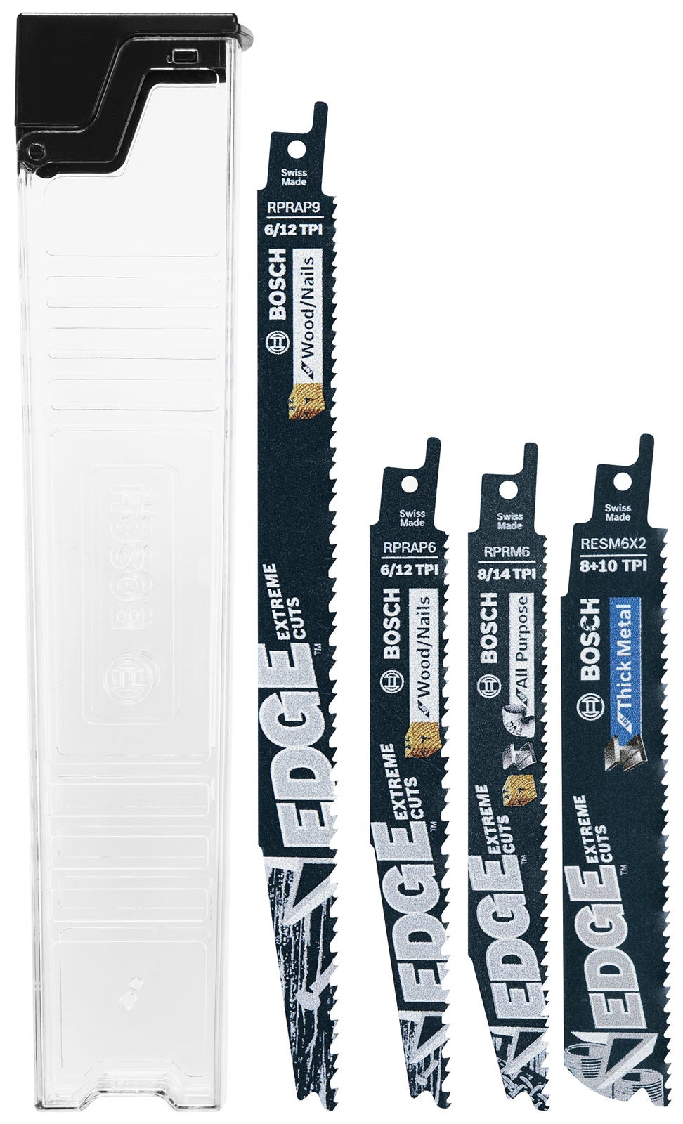 Bosch 9 Pc Edge Reciprocating Saw Blade Set