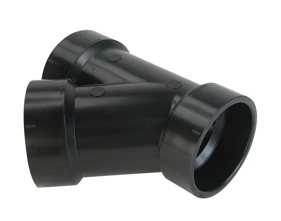 ABS Connector 45° Y, 4-in.