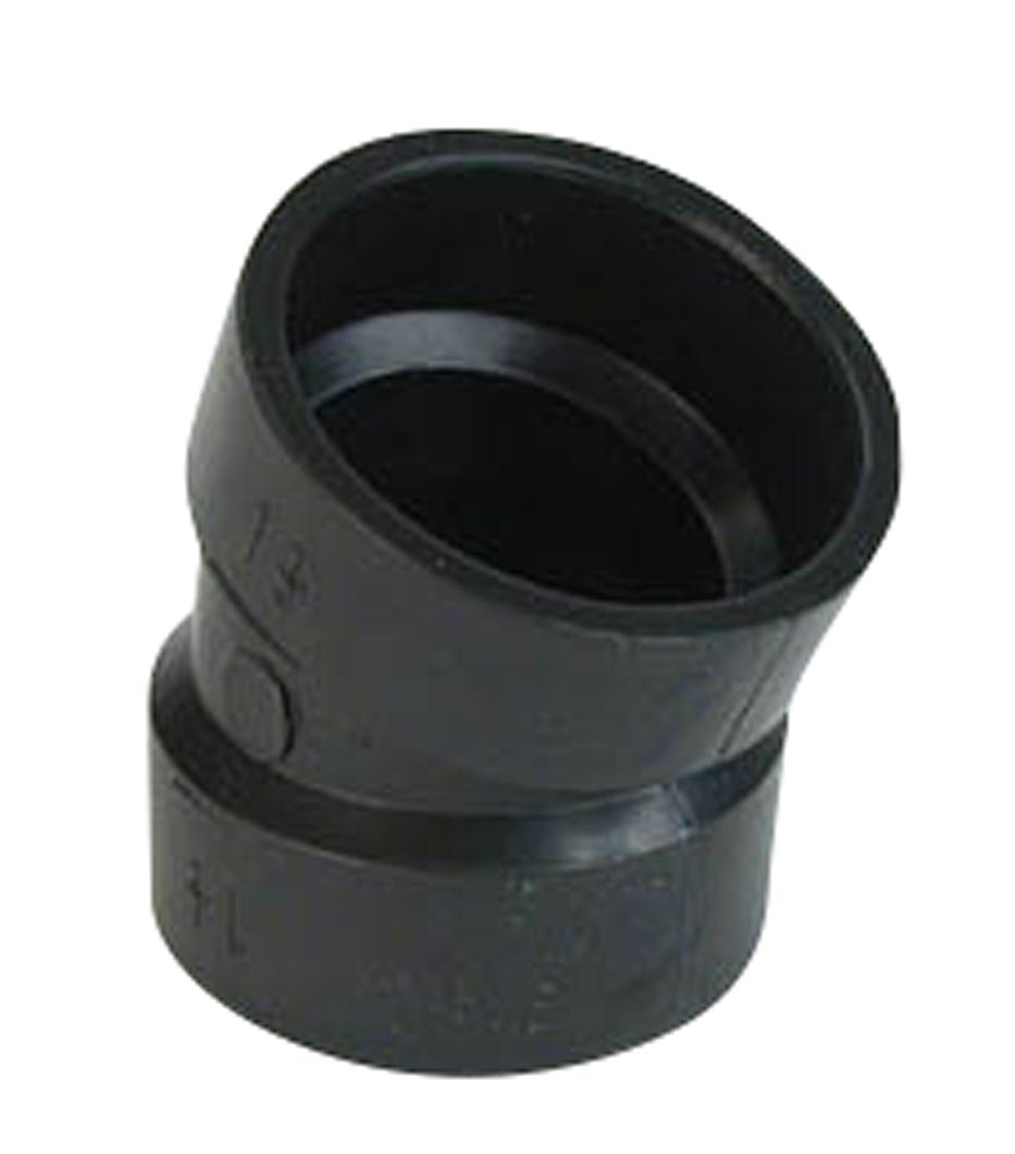 ABS Connector Elbow 22 1/2°, 4-in.