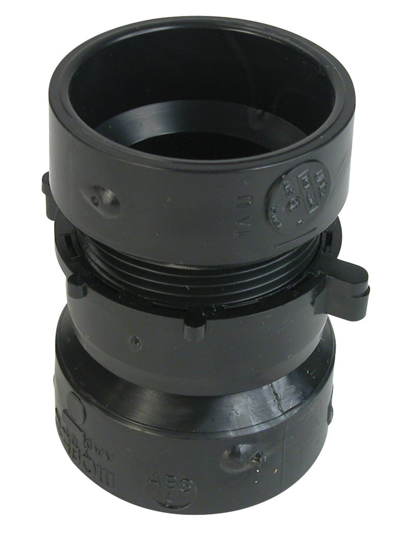 ABS Connector Union Coupling F X F, 2-in.