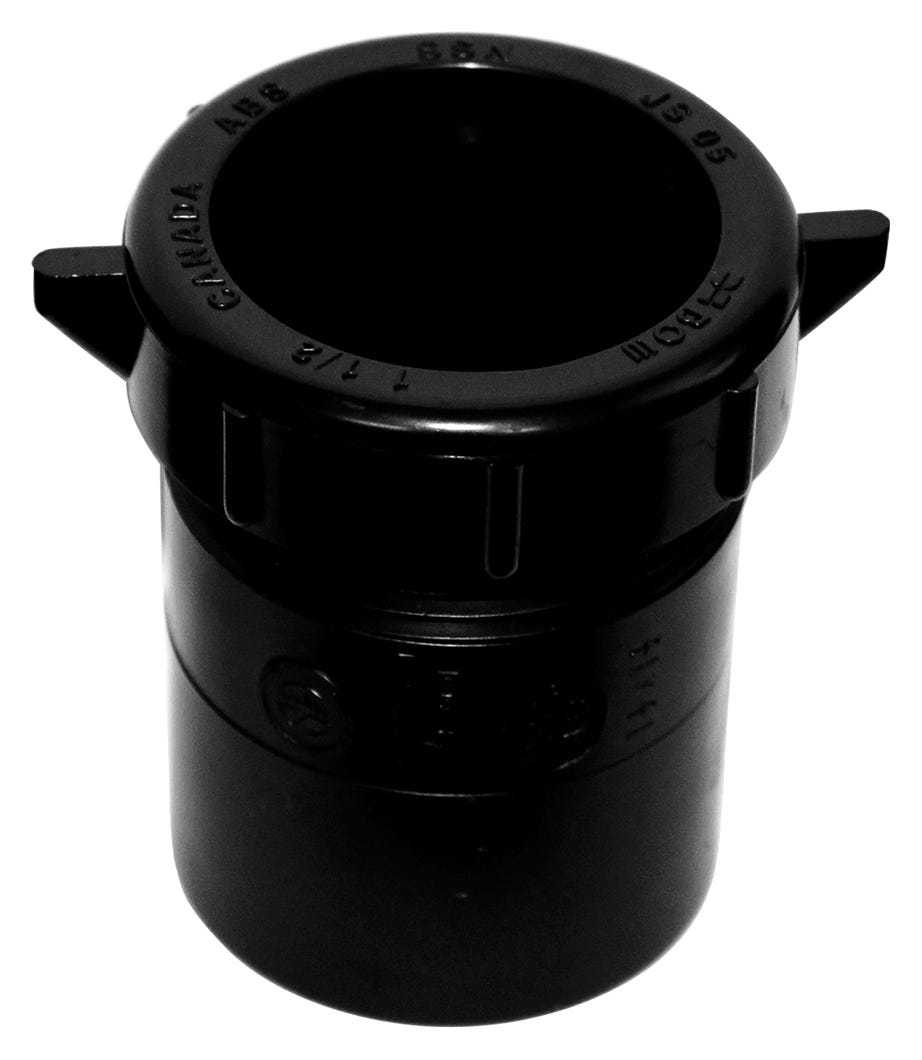 ABS Fitting Pipe Trap Adapter Male, 1 1/2-in.