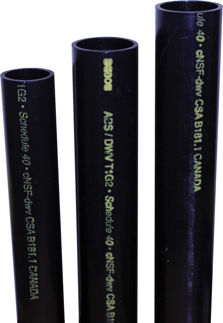 ABS Pipe, 1 1/2-in. X 12-ft.