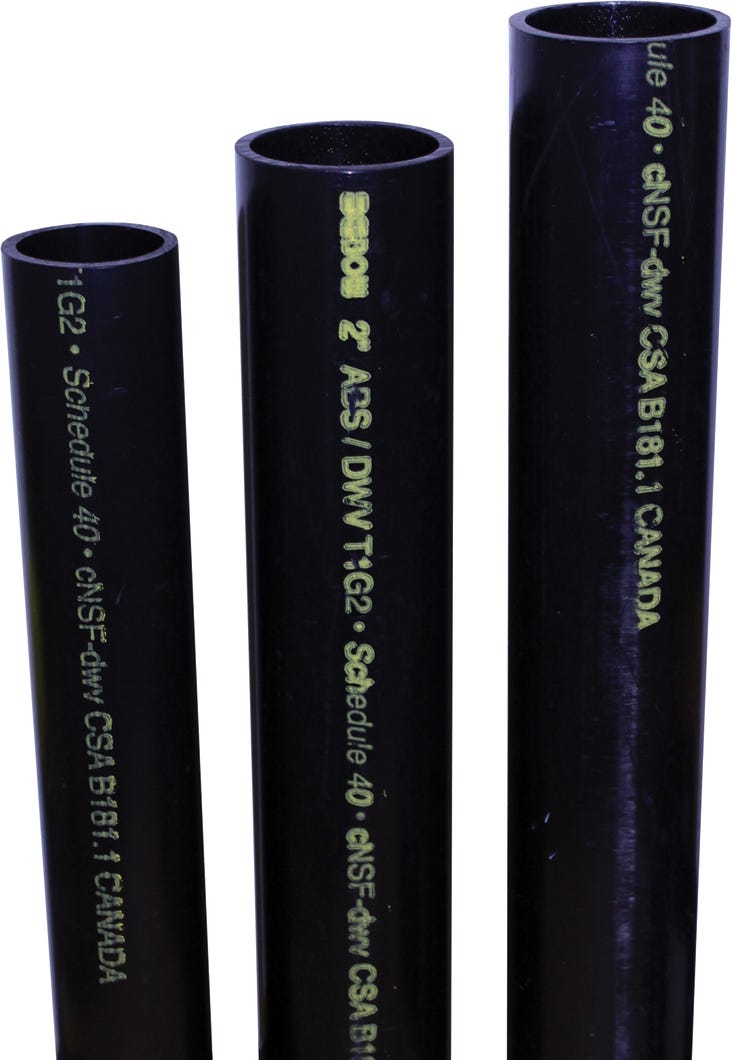 ABS Pipe, 2-in. X 12-ft.