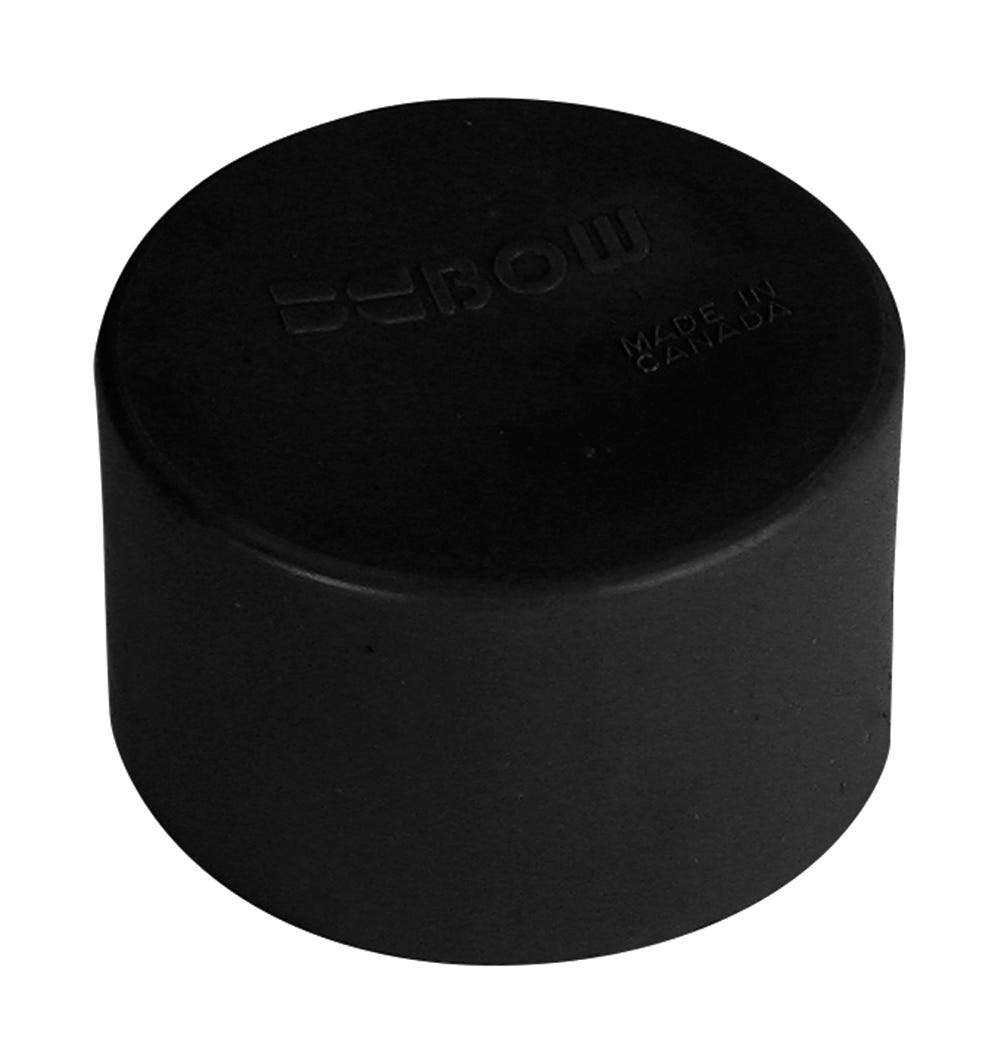 ABS Test Cap Soft Polyethylene, 4-in.