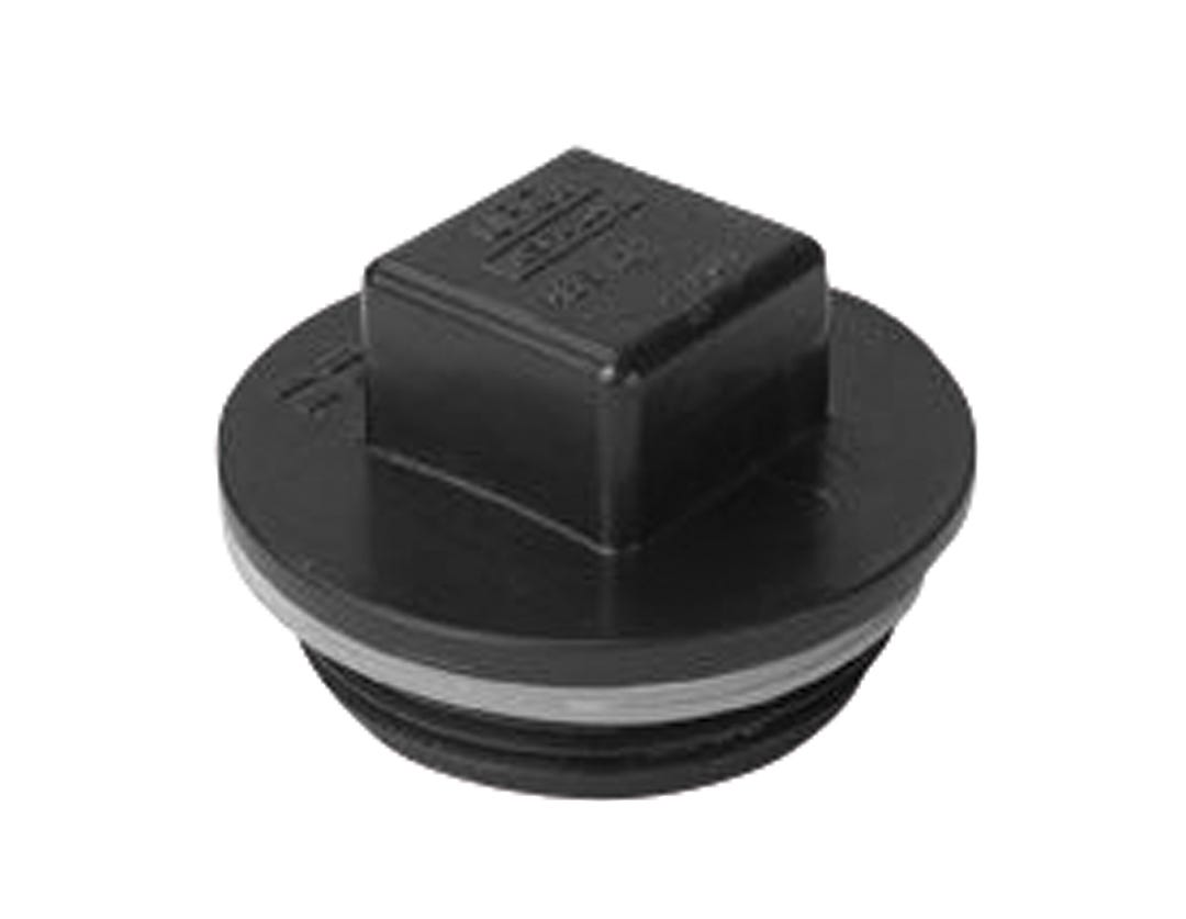 ABS Threaded Plug, 4-in.