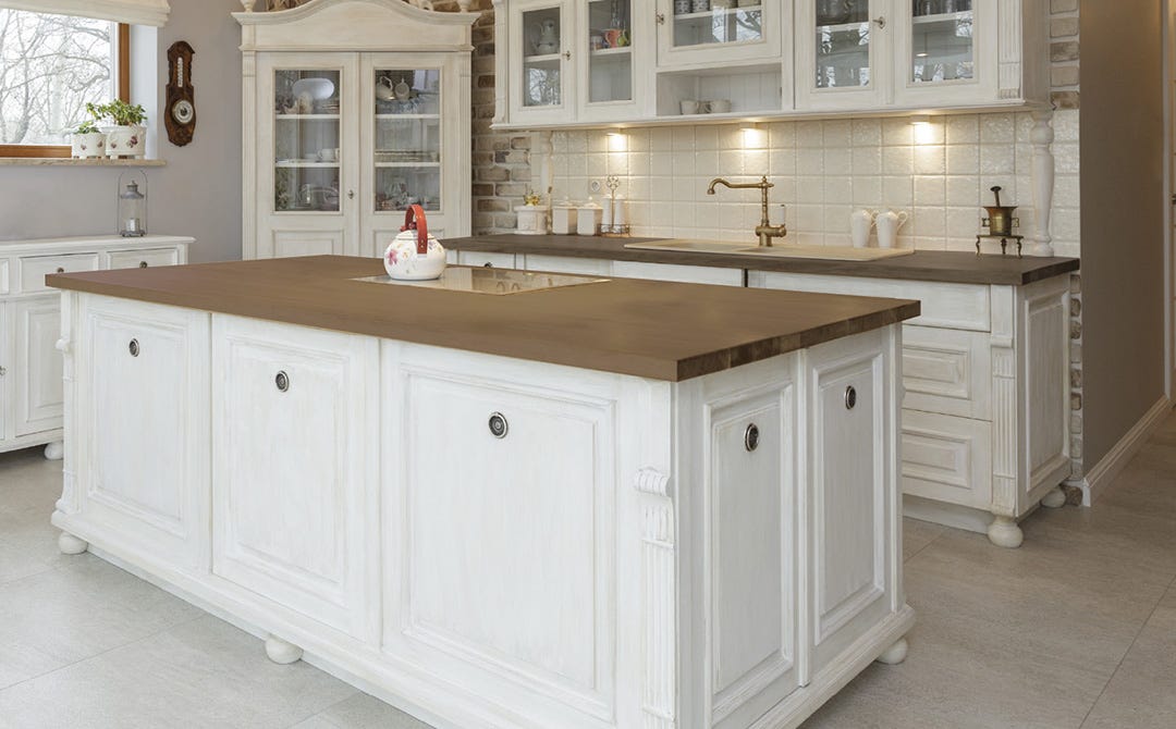 Acacia Wood Kitchen Countertop, 96 in. x 25.6 in. x 1.25 in.