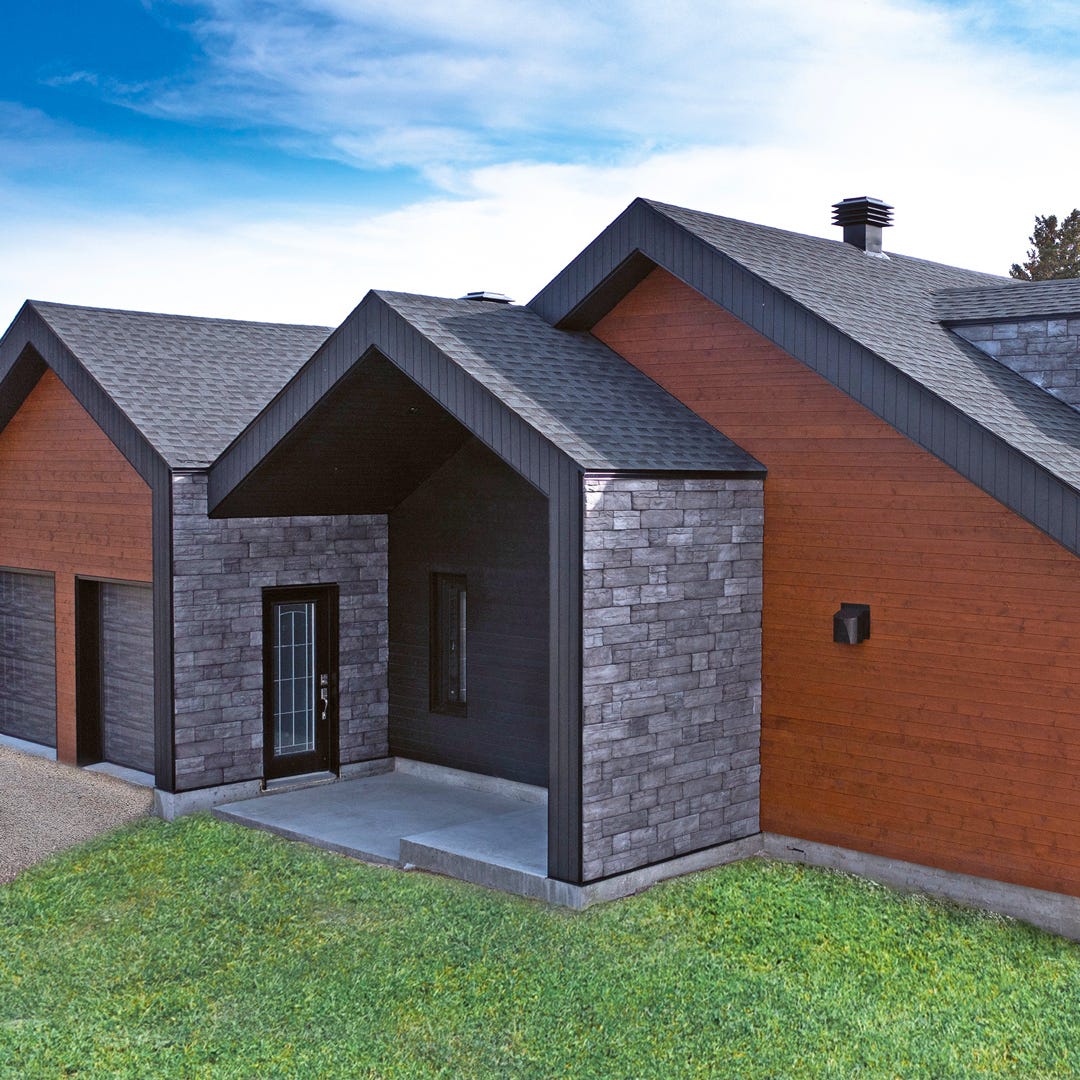 ACENTA KATHRINE Fastened Stone, charcoal