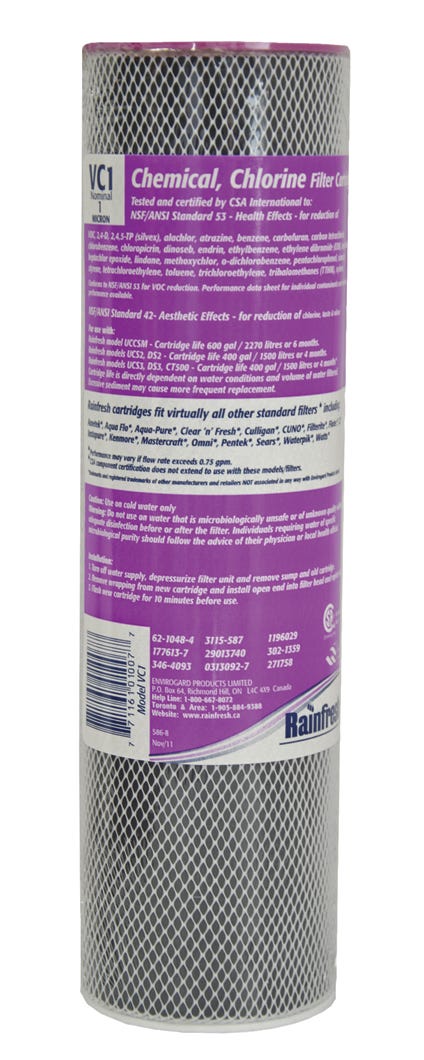 Activated Carbon Cartridge, 1 Micron