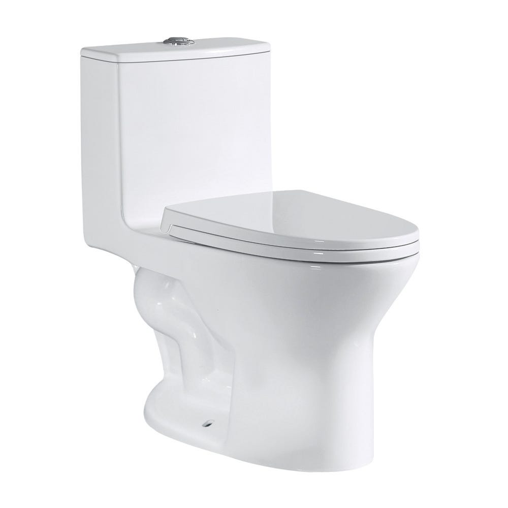 Elongated 1-piece Dual-Flush VIDA Toilet, 4/6 L, MAP 1000g