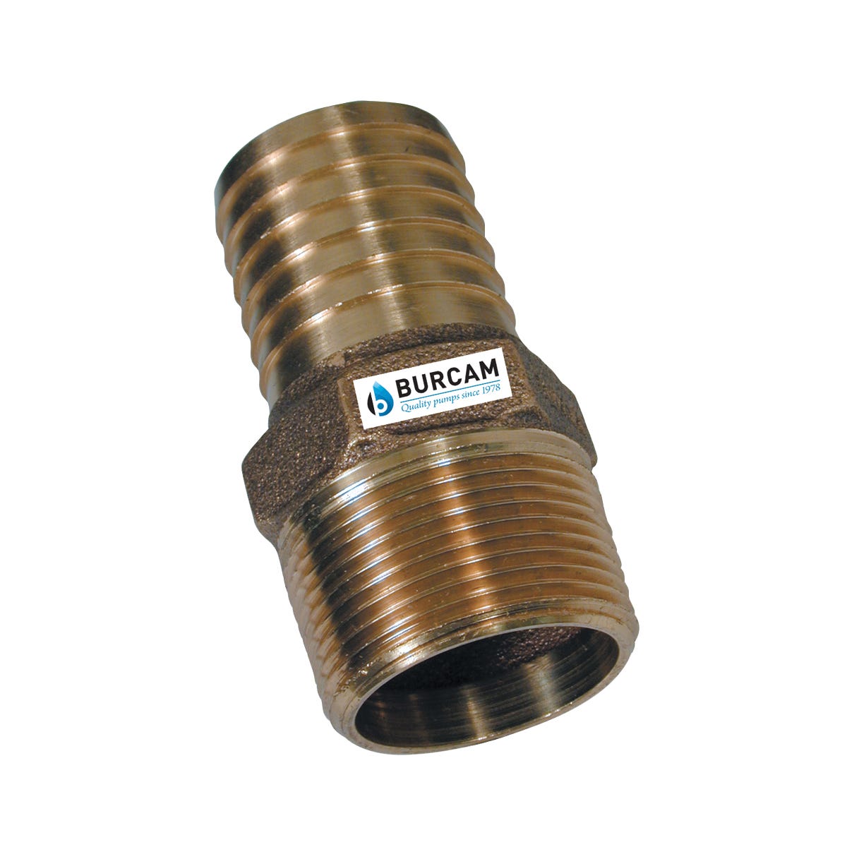 Adaptator, 1-1/4-in. M, NPT X 1-1/4-in. Barbelure, Short
