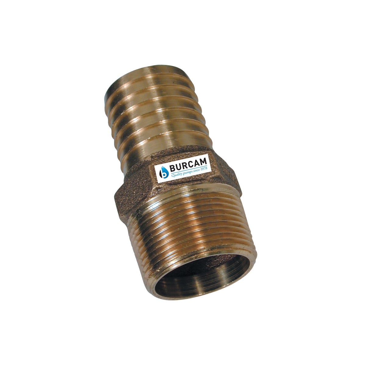 Adaptator, 1-in. M, NPT X 1-in. Barbelure, Short