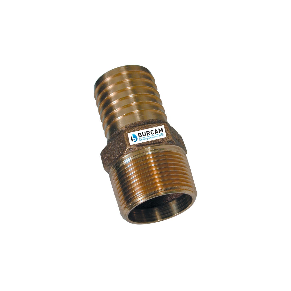 Adaptator, 3/4-in. M, NPT X 3/4-in. Barbelure, Short