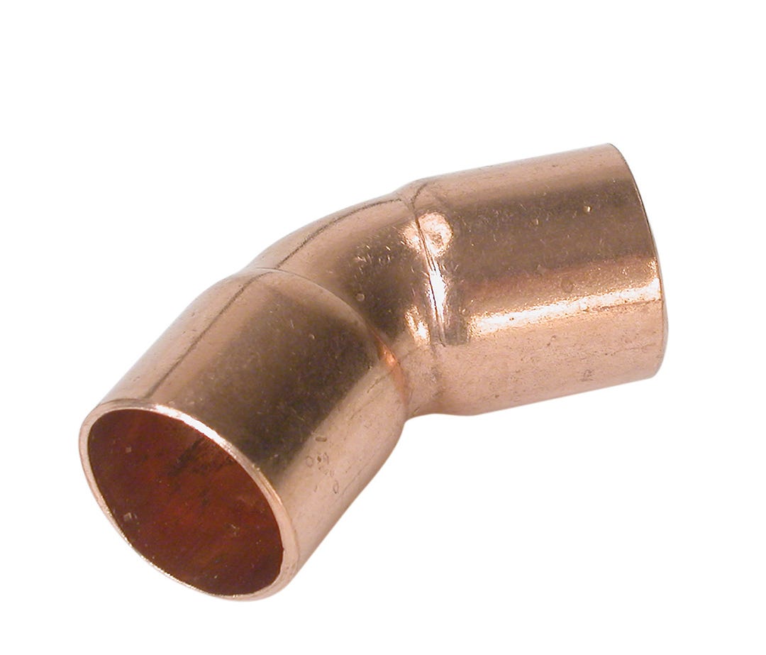 Adapter 45° Elbow, Copper, 1/2-in.
