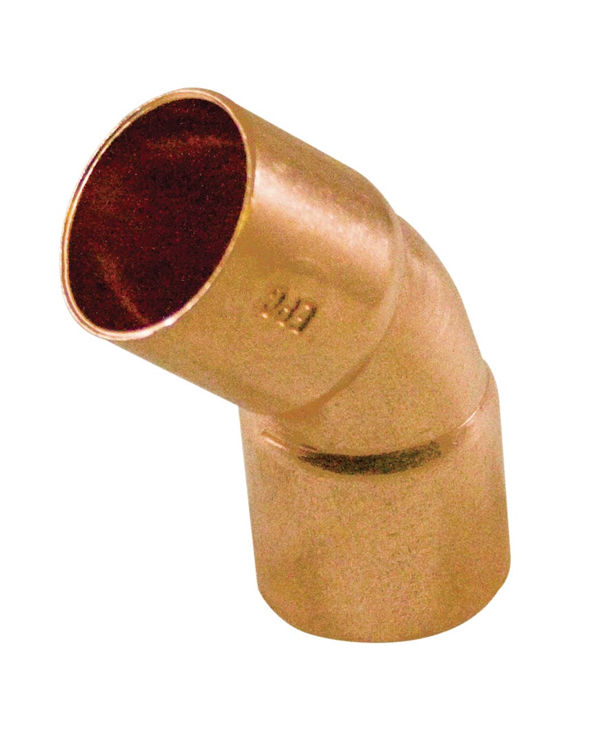 Adapter 45° Elbow, Copper, 3/4-in.