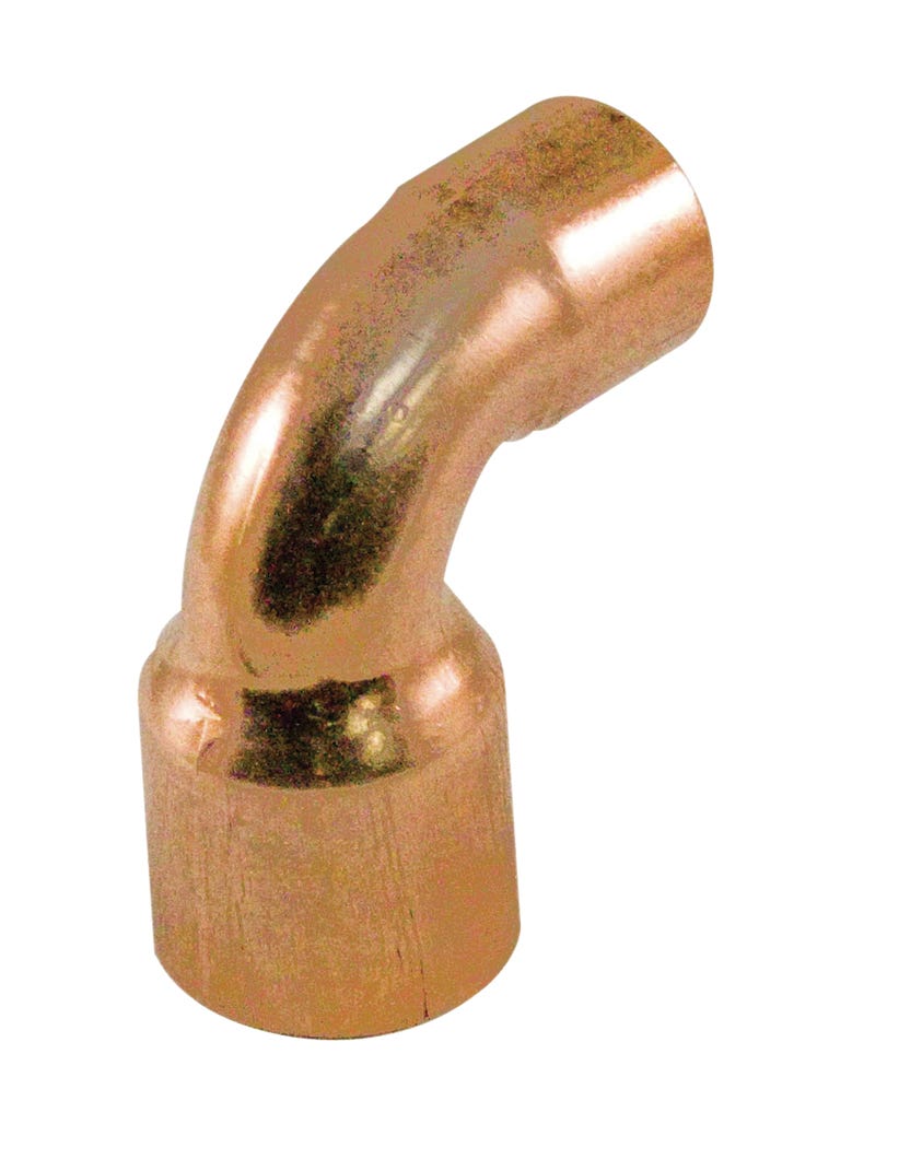 Adapter 90° Elbow, Copper, 3/4-in. X 1/2-in.