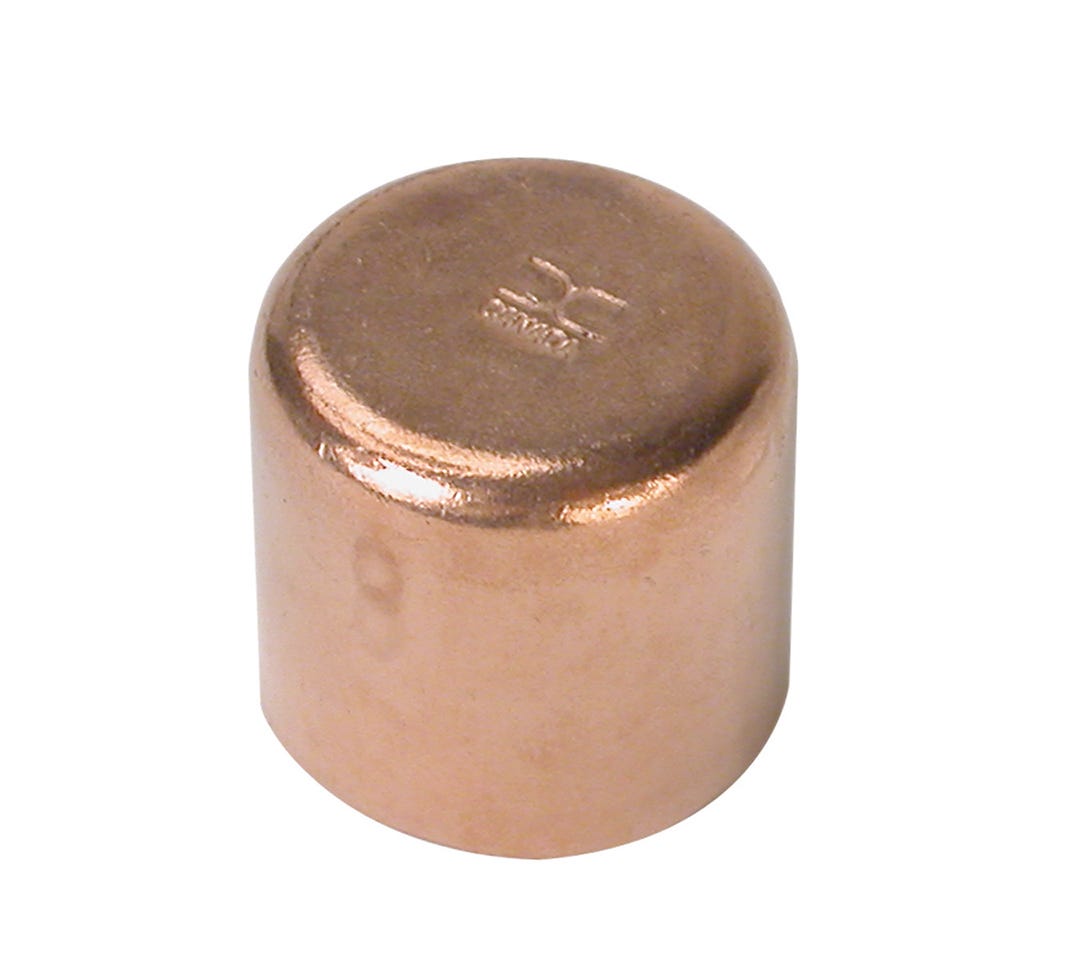 Adapter Cap, Copper, 1/2-in.