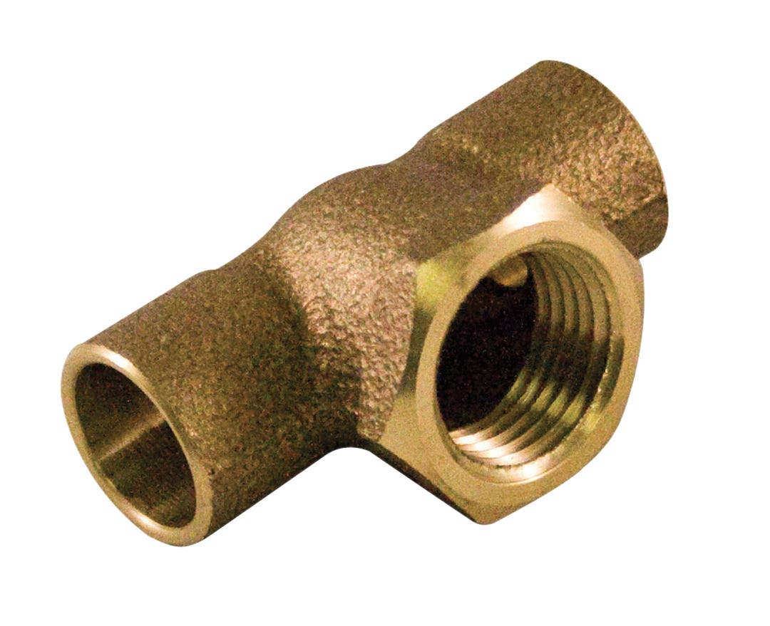 Adapter Copper Tee, 1/2-in.
