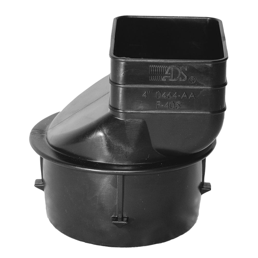 Adapter Down Spout, 4-in. X 3.25-in. X 2.50-in.