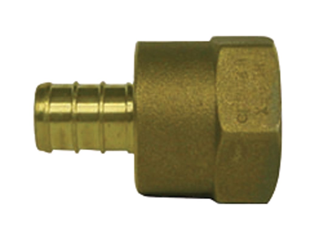 Adapter Female, Pex, Brass, 1/2-in. X 3/4-in.
