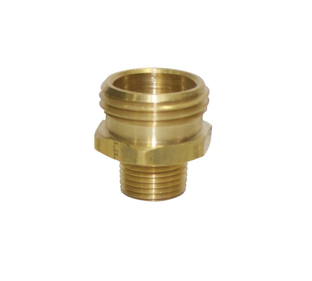 Adapter for Dishwasher Hose, 3/4-in. M X 3/8-in. Mpt