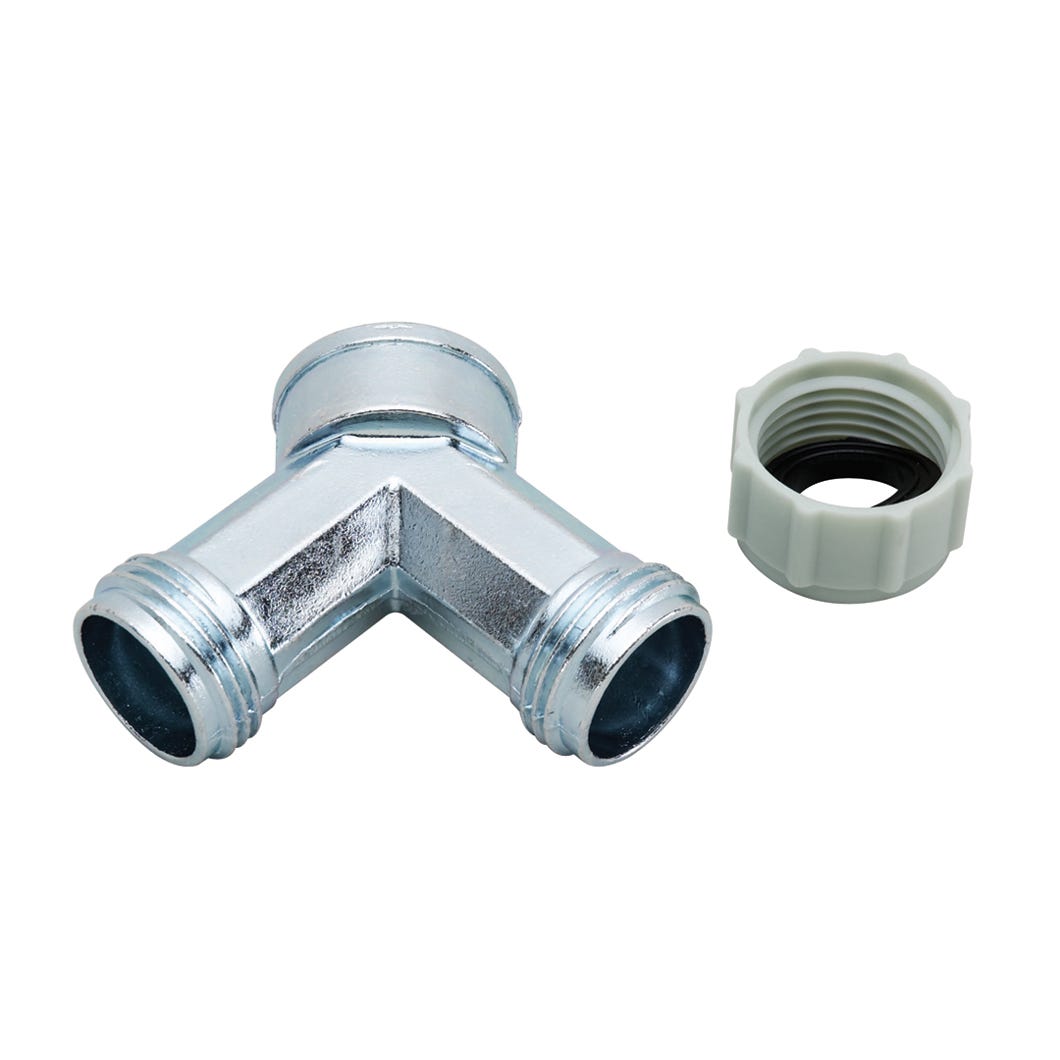 Adapter hose wye with cap