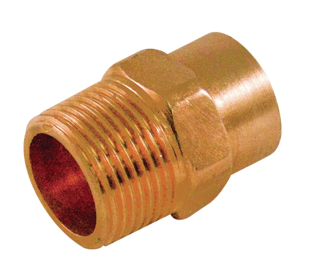 Adapter Male, Copper, 1In.