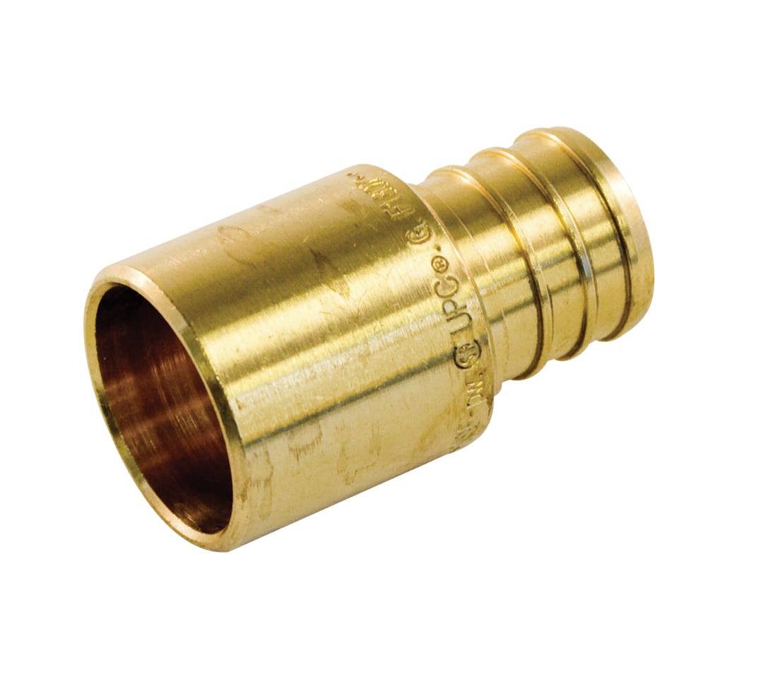 Adapter Male, Pex, Brass, 1/2-in.