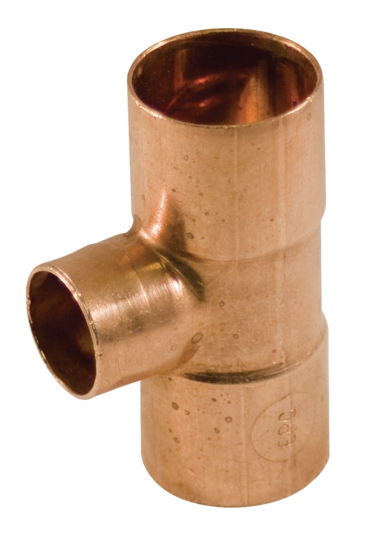 Adapter Tee, Copper, 1/2-in. X 1/2-in. X 3/4-in.